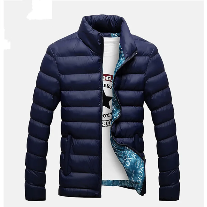2022 New Men's Parka Autumn Winter Warm Coat Brand Men's Slim Fit Casual Quilted Jacket Windbreaker Jacket Men's M-4XL