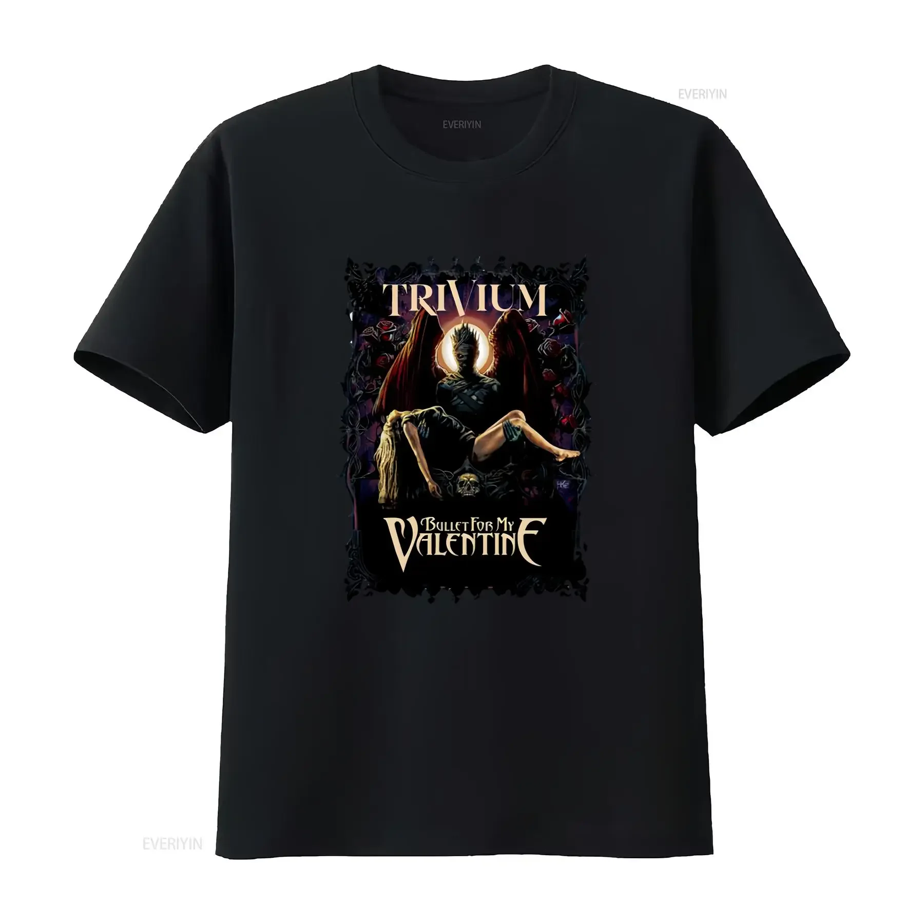 Фото Футболка The Poisoned Ascendancy Tour BFMV Bullet Valentine Trivum Metalcore Metal Band T Shirt 1 Merch с длинными или короткими рукавами, винтажная №1