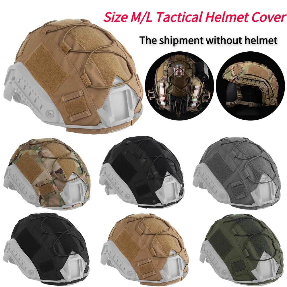

1PCS Hunting Tactical Helmet Cover Camouflage Helmet Headdress With Hoop Loop For Military Airsoft Paintball Helmet Accessories