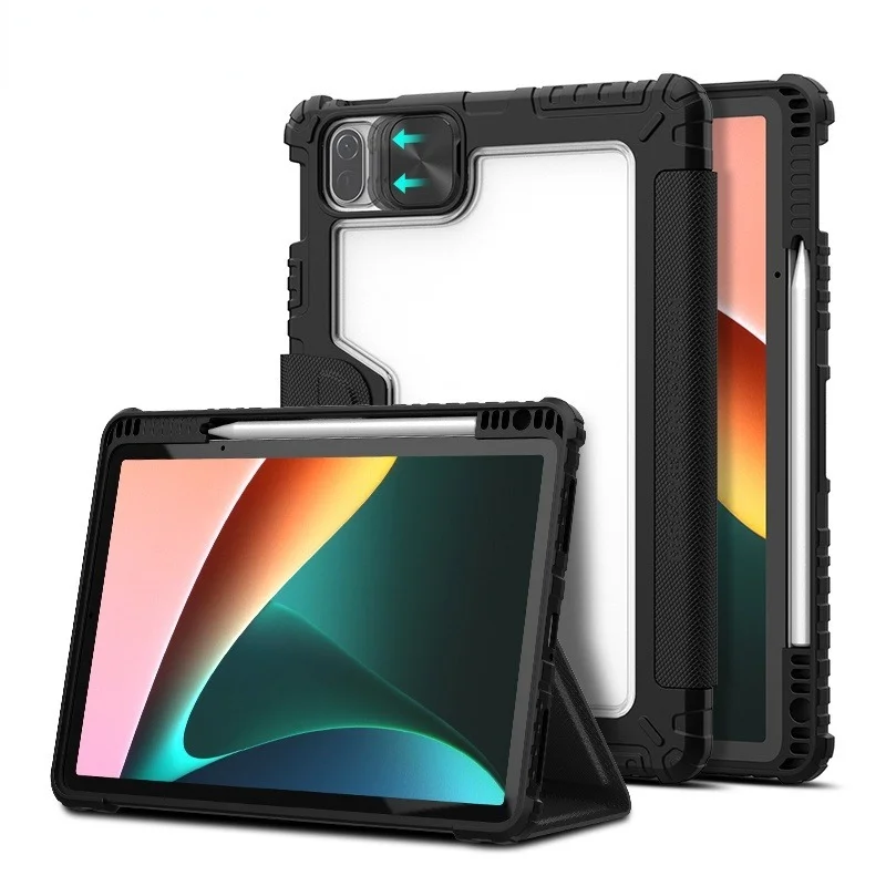 

For Xiaomi Pad 5 Case Magnetic Smart Cover for Mi Pad 5 Camera Protection Cover with Pencil Holder for Mi Pad 5 Pro 2021 Best