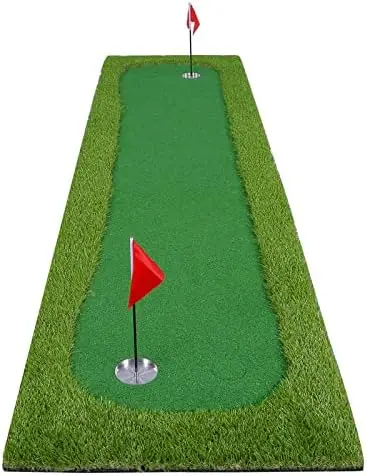 

Putting Green/Mat-Golf Training Mat- Professional Golf Practice Mat- Green Long Challenging Putter for Indoor/Outdoor\u2026 Pgm
