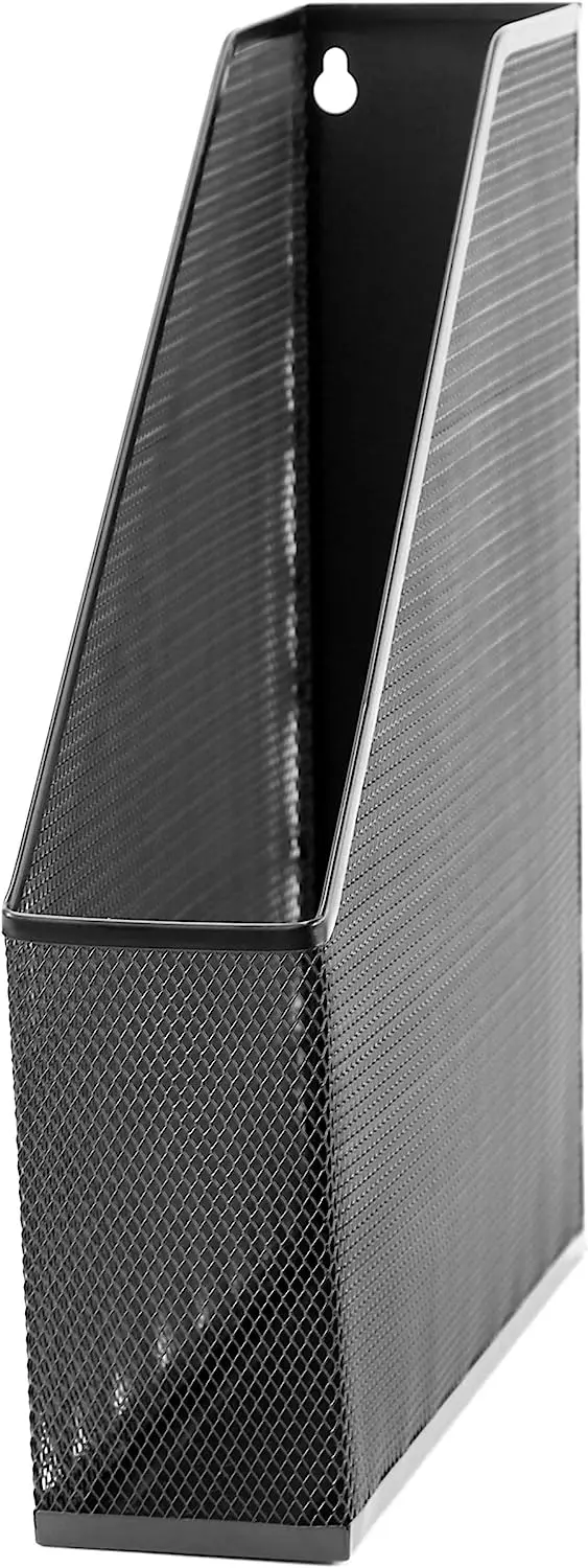 

Magazine File Holder Mesh Steel 31 7 cm x 24 9 cm x 7 6 cm black Office