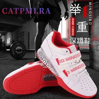 new boxing weightlifting strength shoes 38 46 men squat deadlift fitness shoes red blue training non slip wear resistant shoes