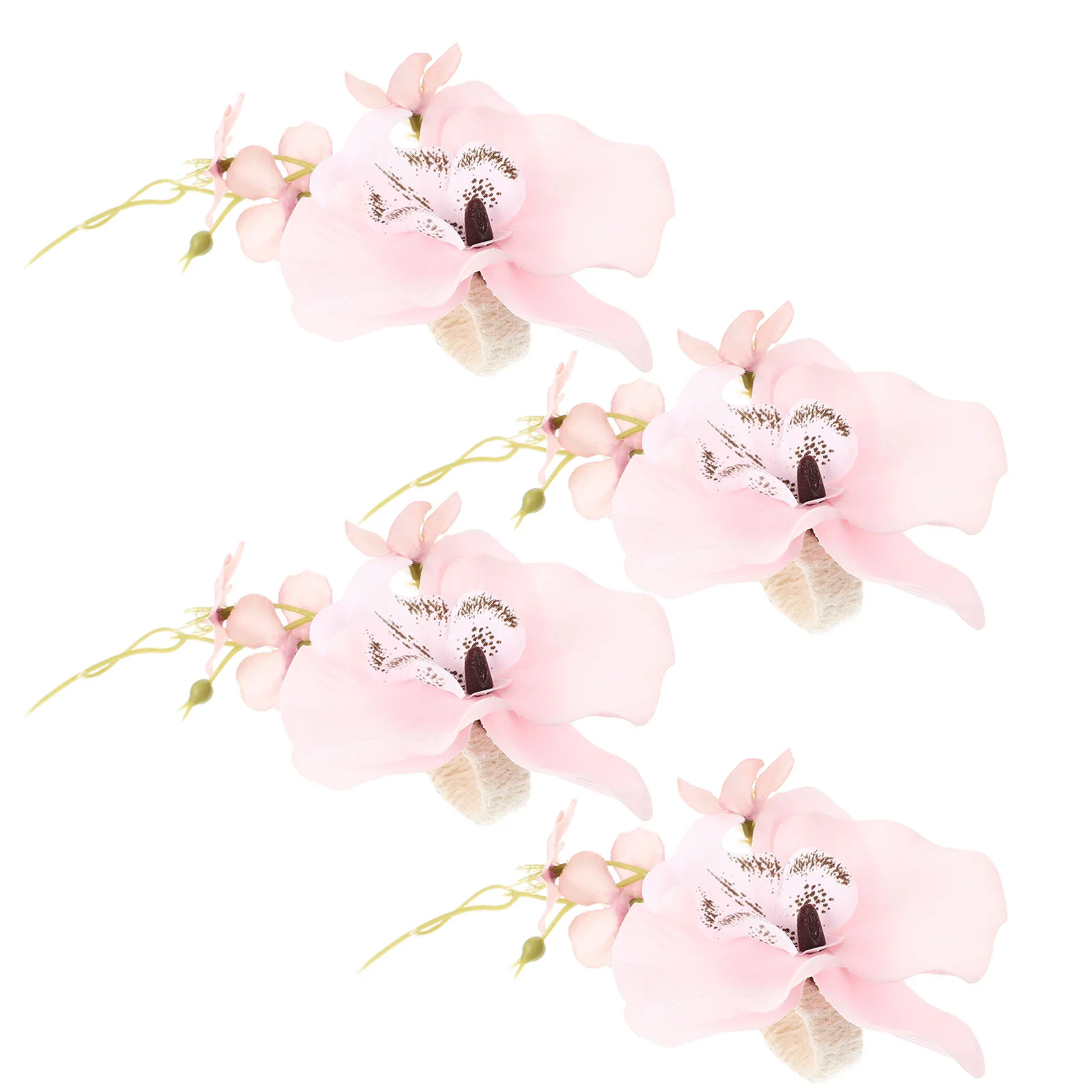 

Napkin Rings Buckles Decorative Holder Dining Table Decors Floral Ornaments Flower Ring