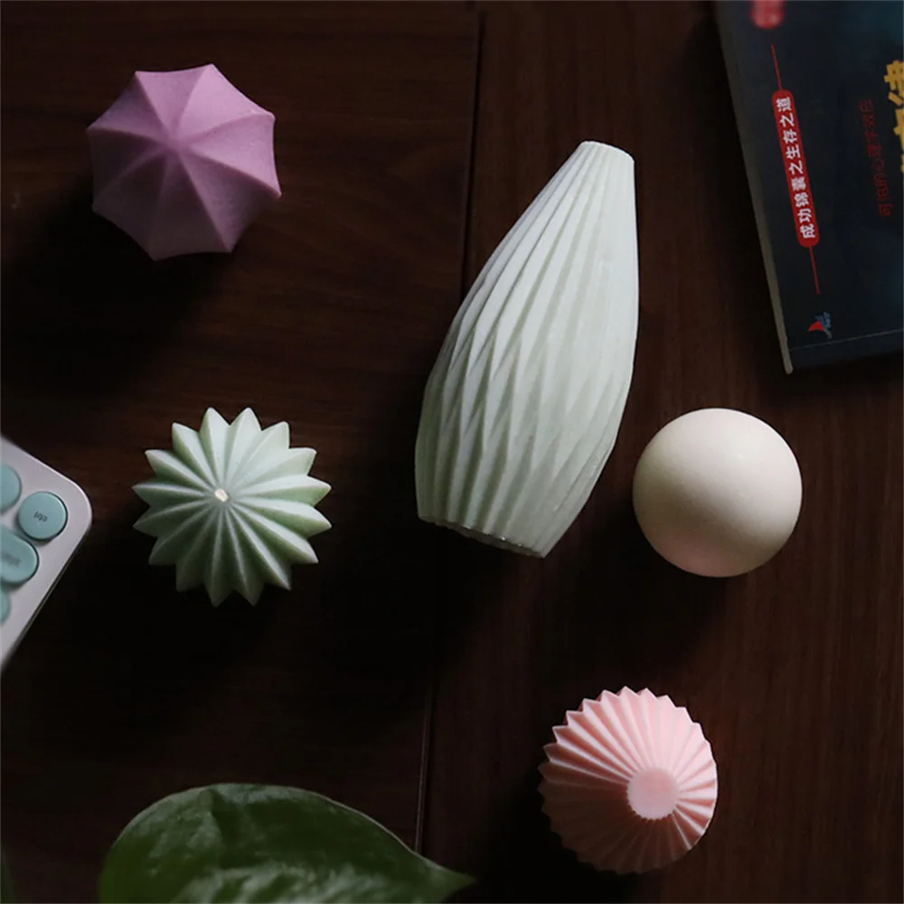 Силиконовая форма сделай сам в виде свечи геометрическая 3D из эпоксидной смолы