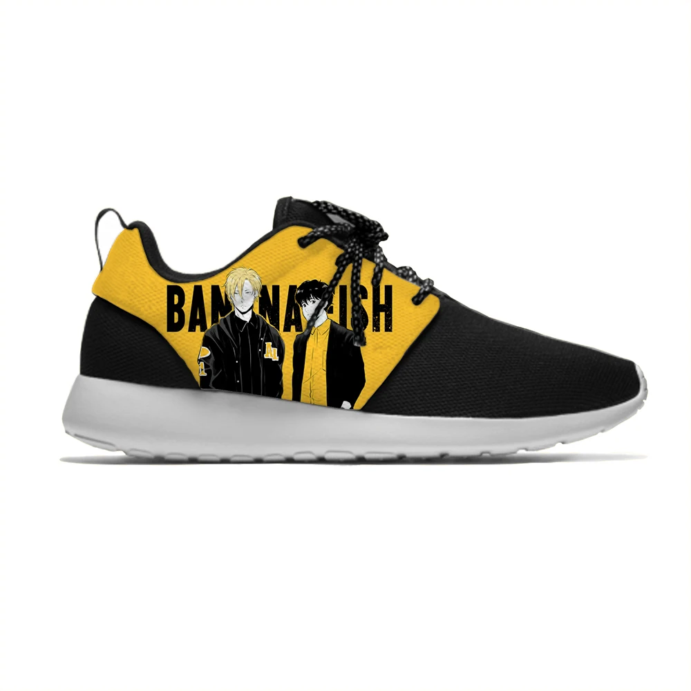 

Japanese Anime Manga Cartoon Banana Fish Ash Lynx Sport Running Shoes Casual Breathable Lightweight 3D Print Men Women Sneakers
