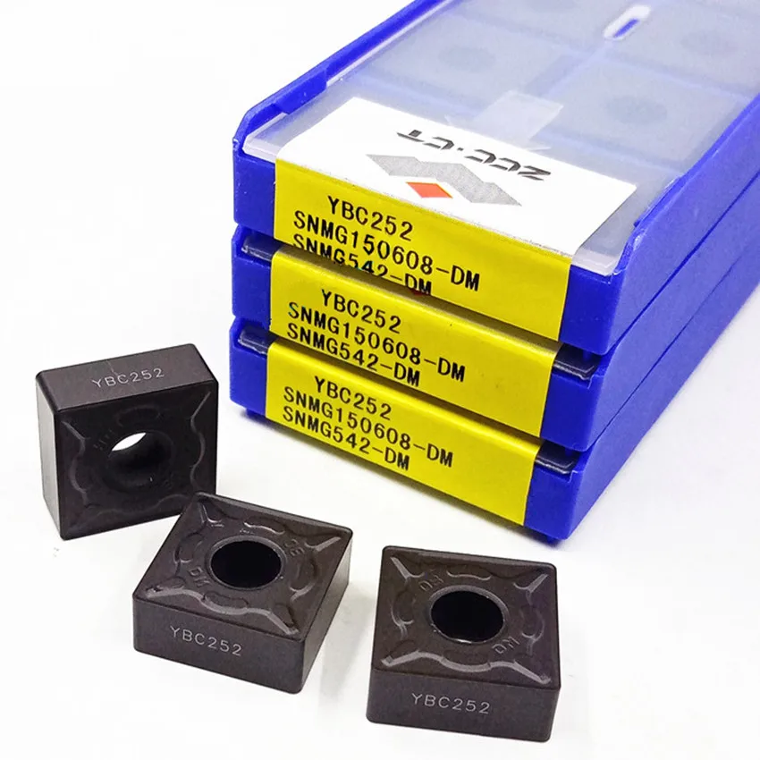 SNMG150608-DM YBC252/SNMG150612-DM YBC252/SNMG150608-DM YBM251/SNMG150612-DM YBC152 ZCC.CT CNC carbide inserts 10pcs/box