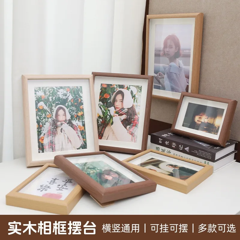 Деревянная фоторамка для стен 10X15 15X20 20X25 A4 винтажная подставка фотографий декор