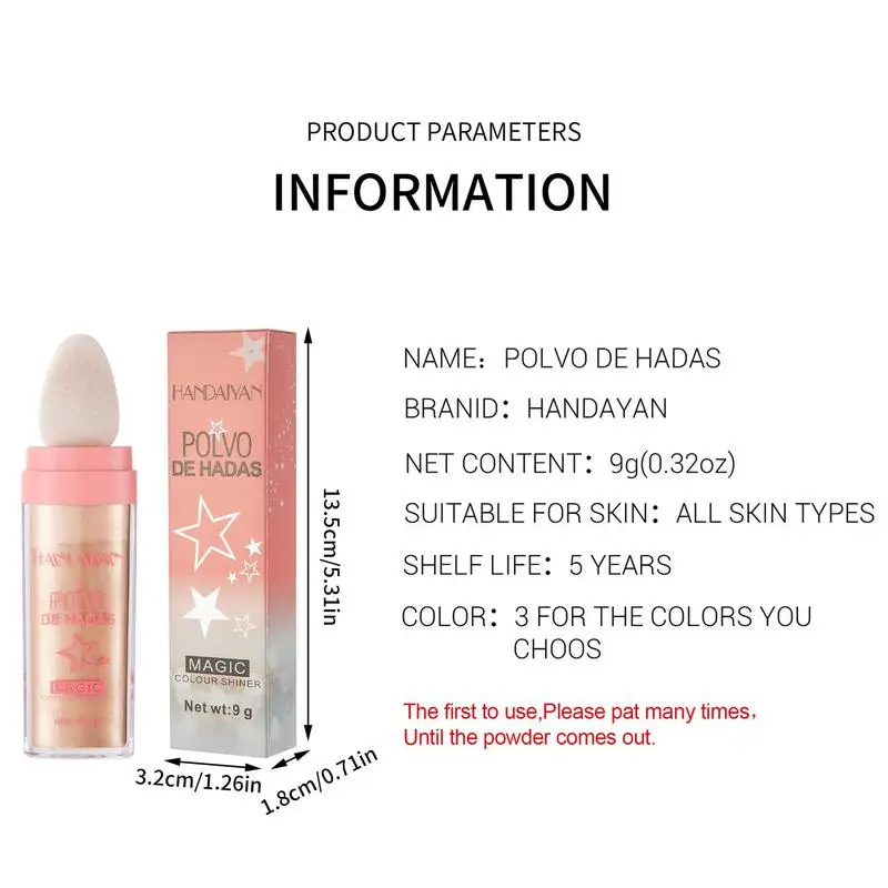 Хайлайтер рассыпчатая пудра косметика блеск новые искусственные волосы легкое