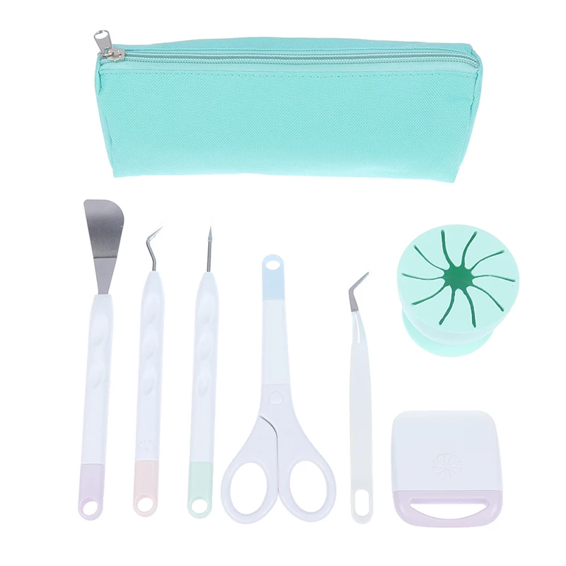 

8Pcs/set Vinyl Weeding Tools Set Vinyl Scrap Collector Carrying Bag for Oracal