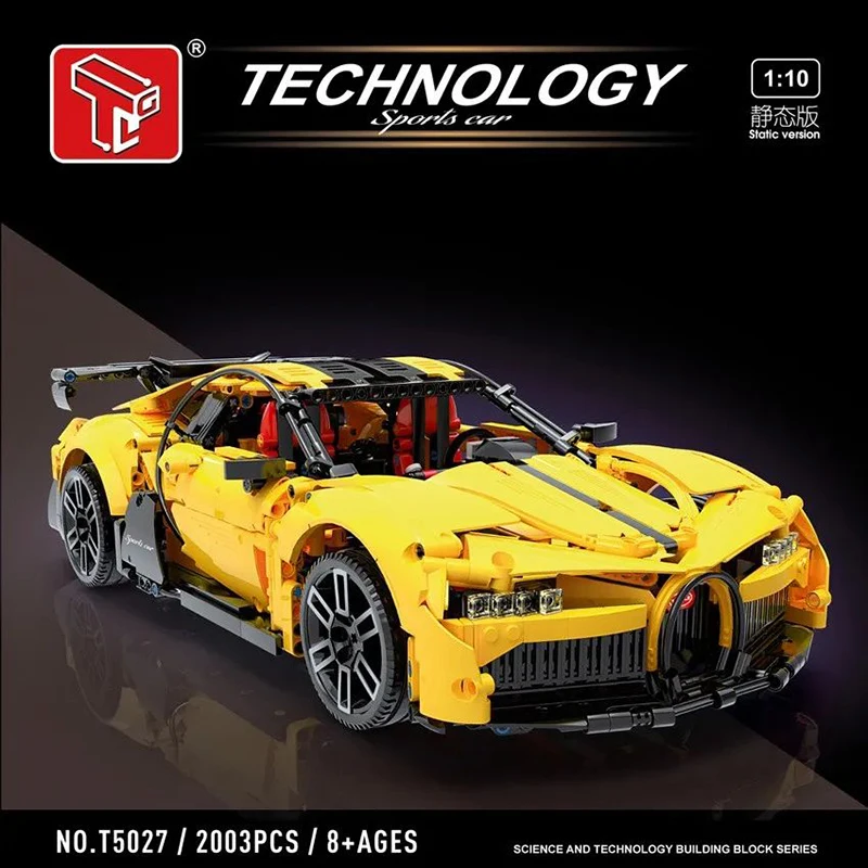 

High-tech Racing Series T5027 APP Electric Remote Control Supercar Model 2003pcs Building Block Brick Toys Kids Gift Set