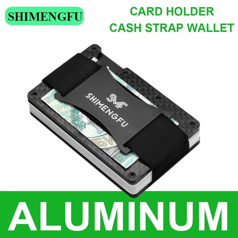 

2022 Purses Designer Case Carteira Masculina Card Holder Mens Slim Male Wallets Magnetic Luxury Aluminum Cash Strap RFID Metal