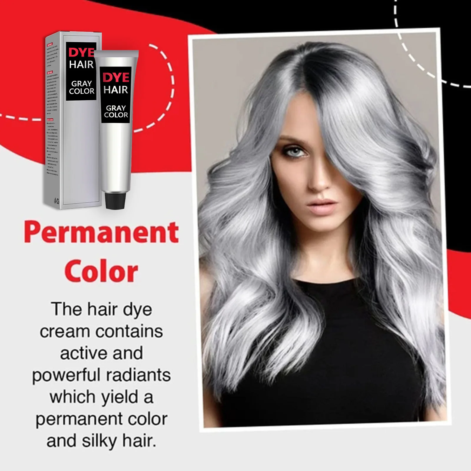 Cream Permanent Color Shiny Natural Essence For Women And Me