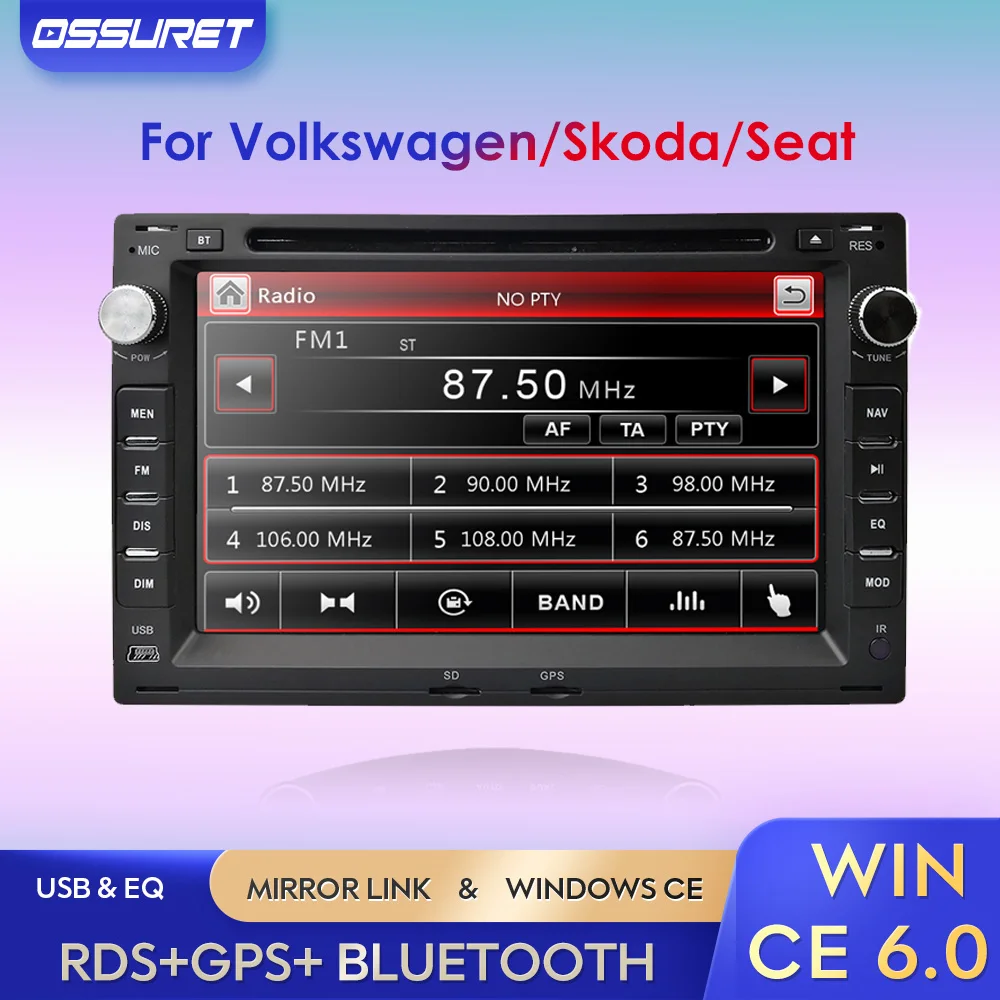 Автомагнитола мультимедийный плеер для VW Volkswagen Passat B5 Polo Golf Jetta Skoda Seat WINCE Навигация