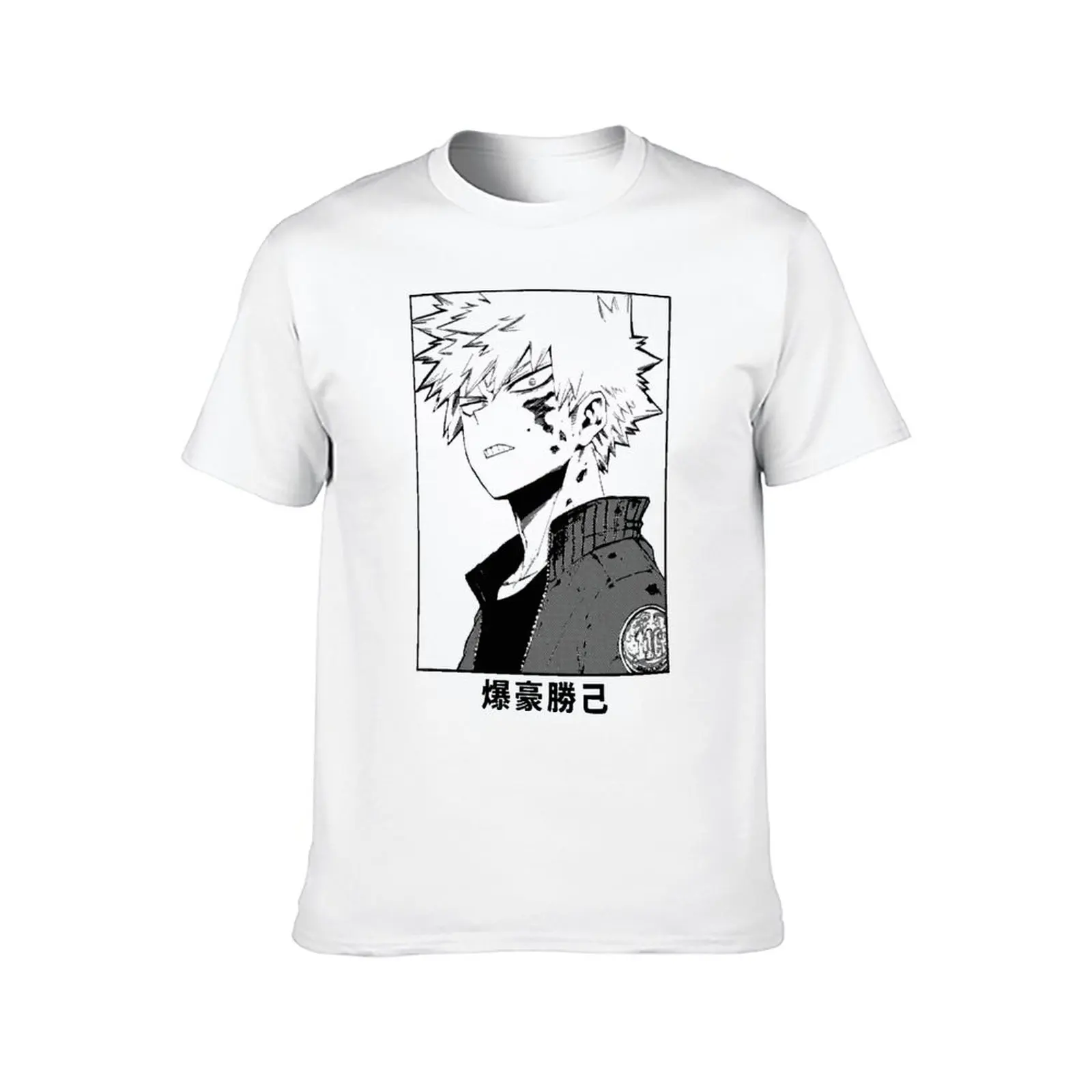 Футболки Boku Bakugou Katsuki моя геройская Академия чистые футболки с круглым вырезом