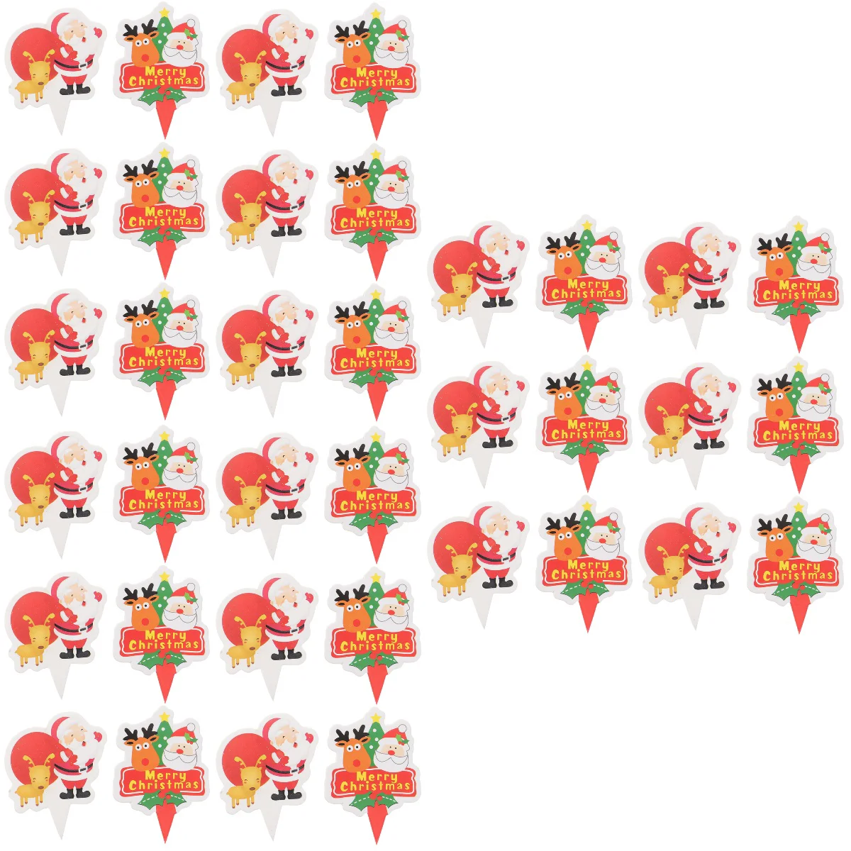 

300 Xmas Tree Banners for Cupcake Kids Birthday Home Decor