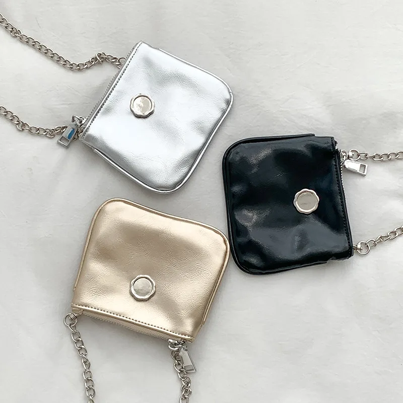 

Simple Crossbody Bags for Woman Fashion Retro Cool Design Chain Shoulder Bag Mini Versatile Lipstick Zero Wallet Bolso Mujer