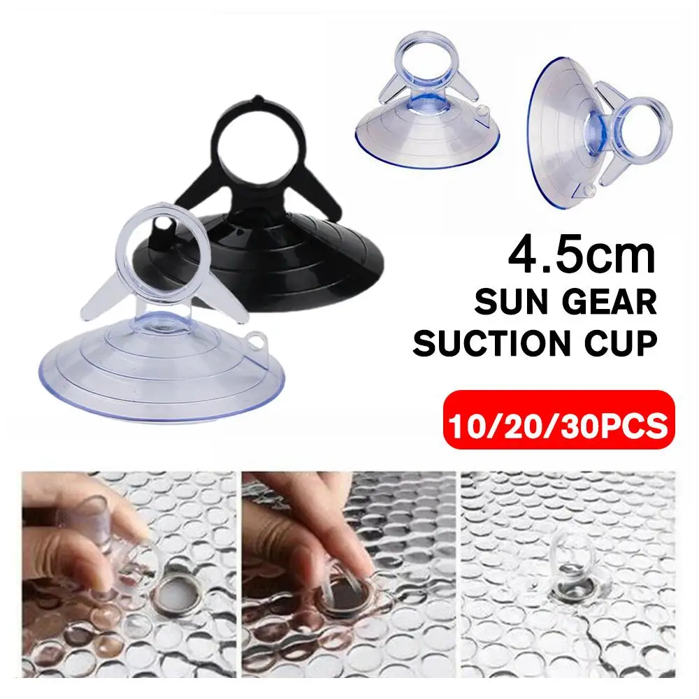 

4.5cm Sun Gear Suction Cup Glass Suction Cups For Car Sun Protection Sunshade Gear Suction Cups Swallowtail Sun Gear Suctio A7U4
