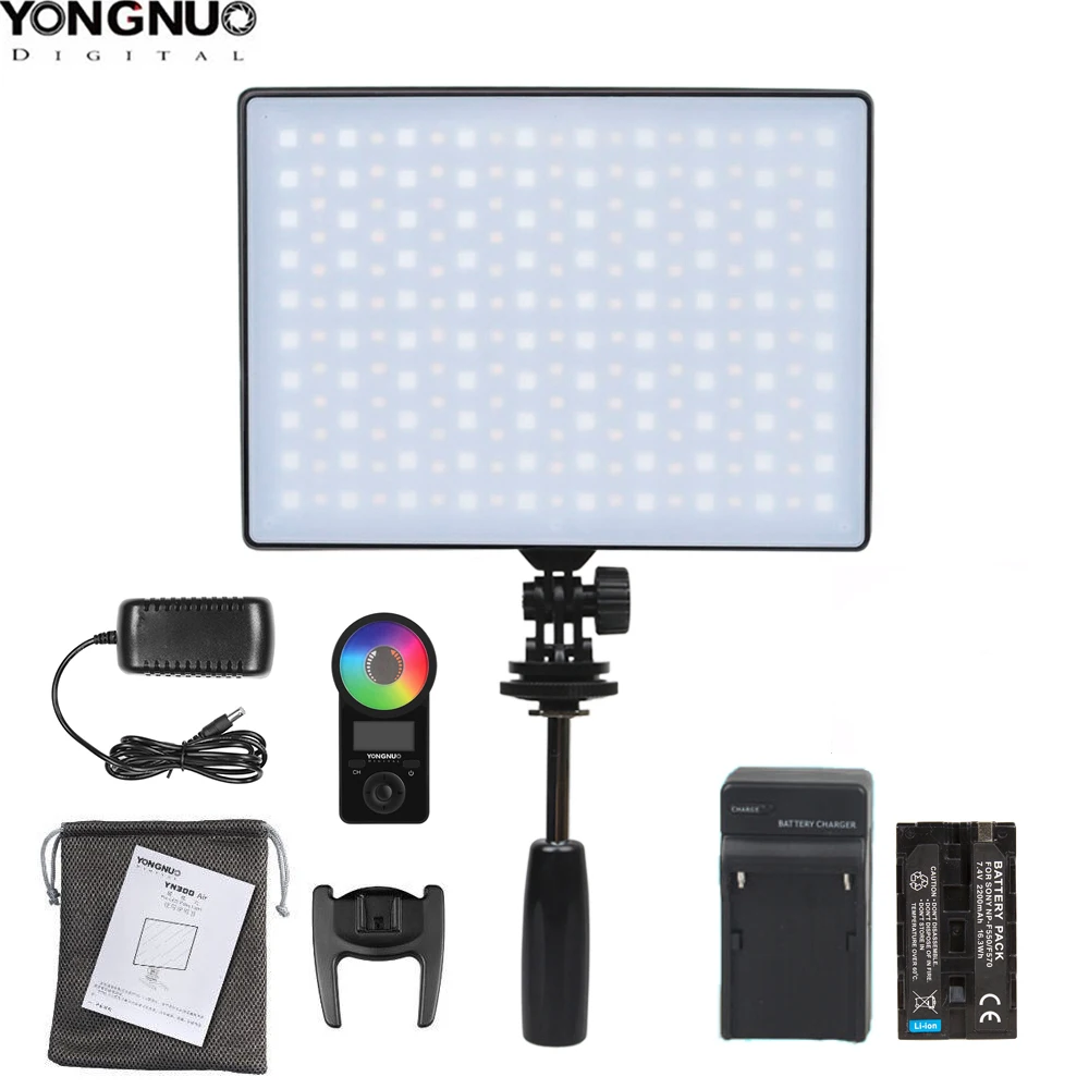 Светодиодная подсветка YONGNUO YN300Air II YN-300 Air Pro RGB лампа для видеосъемки опционально с