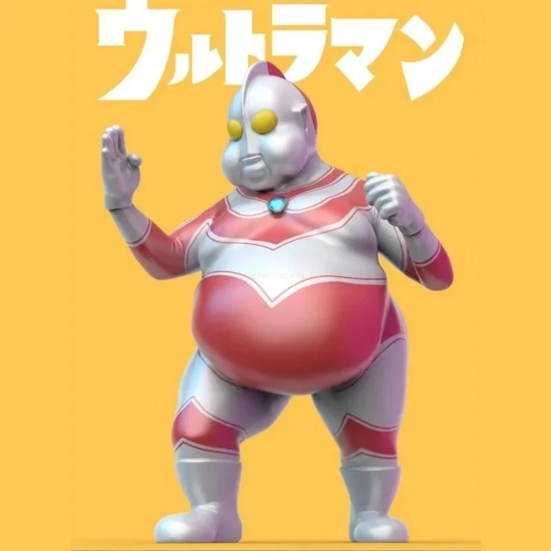 

2023 New Ultraman Fat Man Anime Gk Ultraman Obesity Kawaii Pvc Birthday Model Collections Model Kid Toy Children Gifts