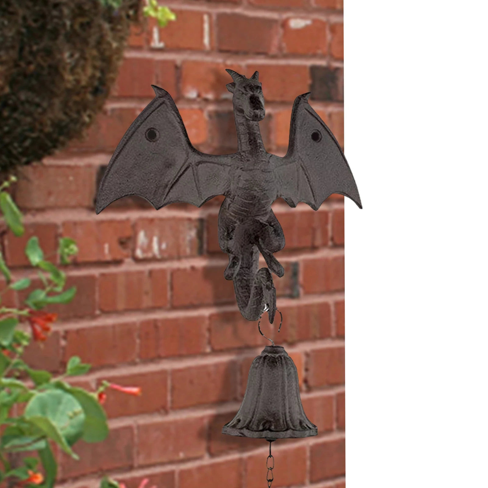 

Dragon Door Bell Castle Dragon Gothic Iron Bell For Garden Decoration Castle Dragon Gothic Dinner Door Bell Garden Statues Decor