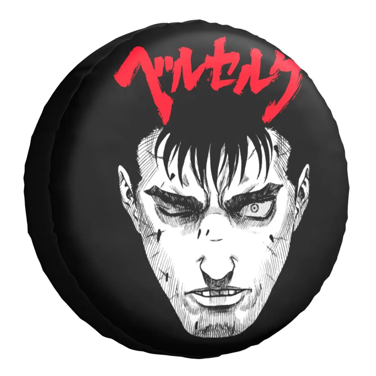 

Berserk Guts Spare Wheel Cover Fit for Suzuki Mitsubish 4x4 Trailer Custom Manga Anime Gatsu Sacrifice Tire Protector