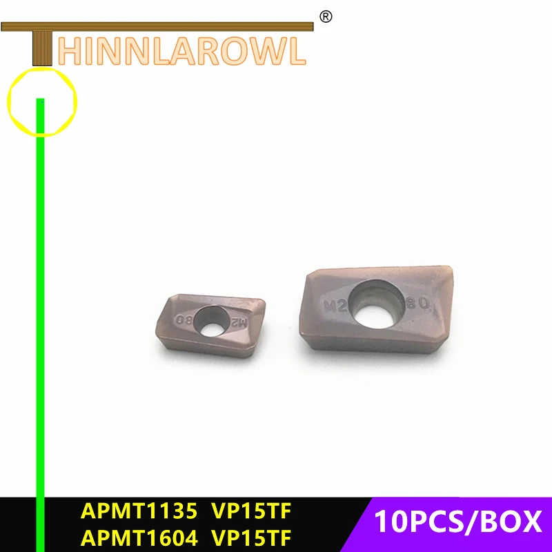 APMT1604 M2 VP15TF H2 APMT1135 vp15tfкарбидный концевой фрезерный инструмент Фрезерный Φ APMT1604PDER