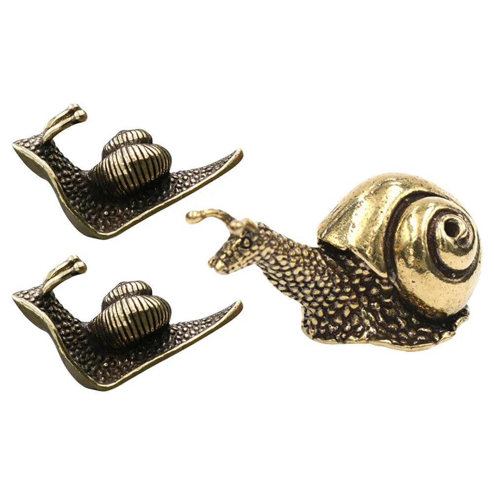 

Snail Brass Garden Figurine Ornament Figurines Office Sculpture Animal Statue Ornaments Pet Teagift Housewarming Exquisite Craft