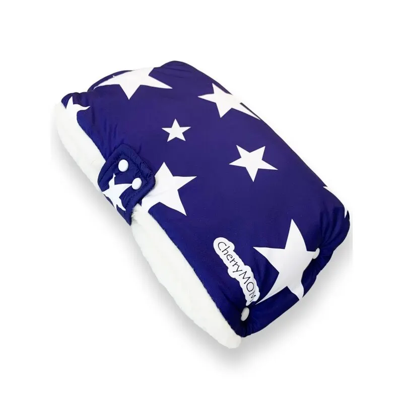 Coupling cherrymom hand on stroller star mix dark blue fur clutch baby winter for |