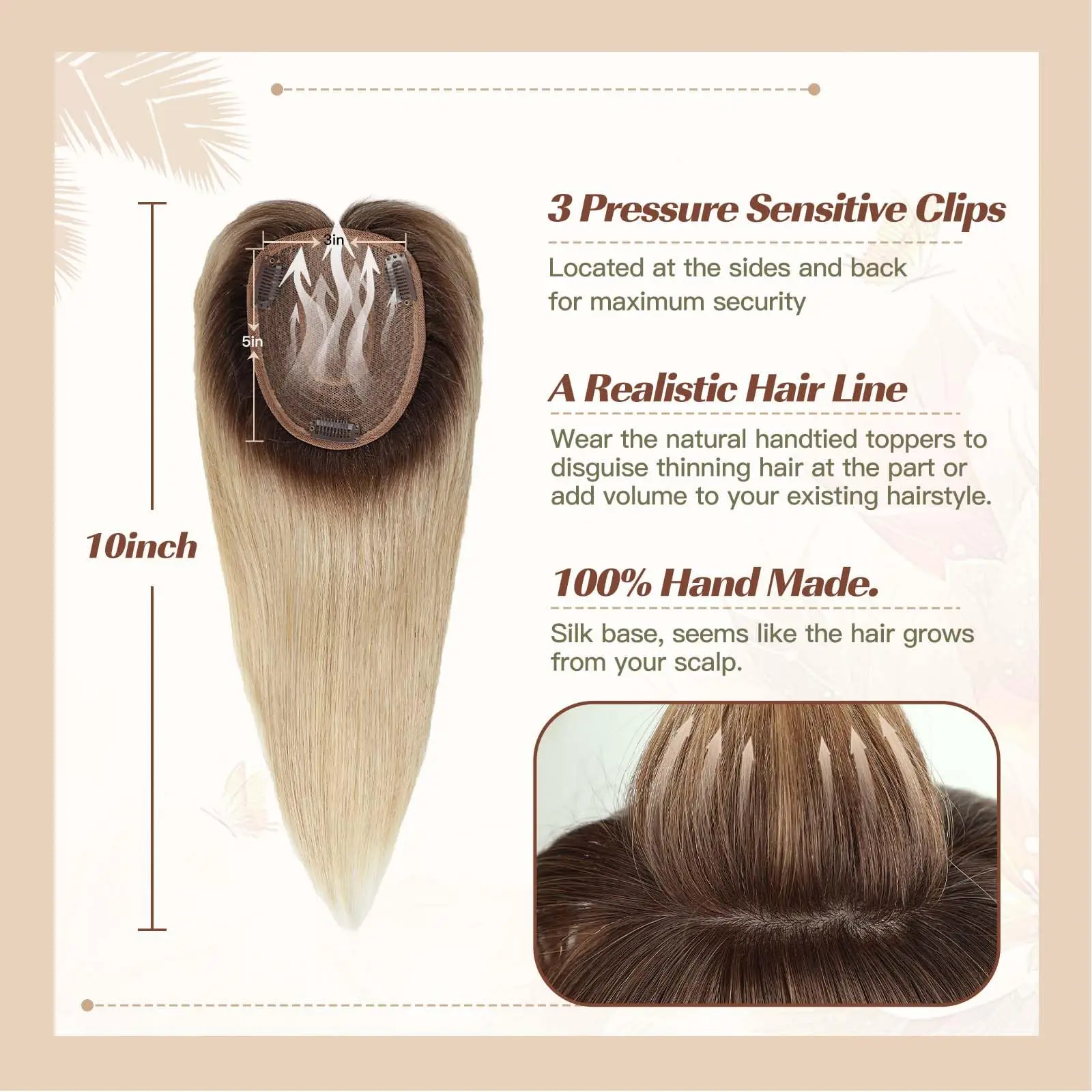 Парики Омбре из натуральных человеческих волос для женщин накладные парики с