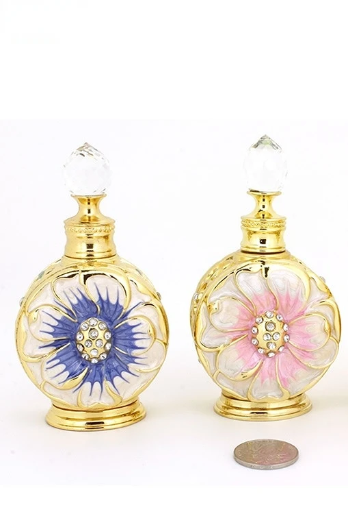 

Rose Chart Dubai Style Perfume Bottle Desert Floral Essence Bottle Empty Bottle 10ML