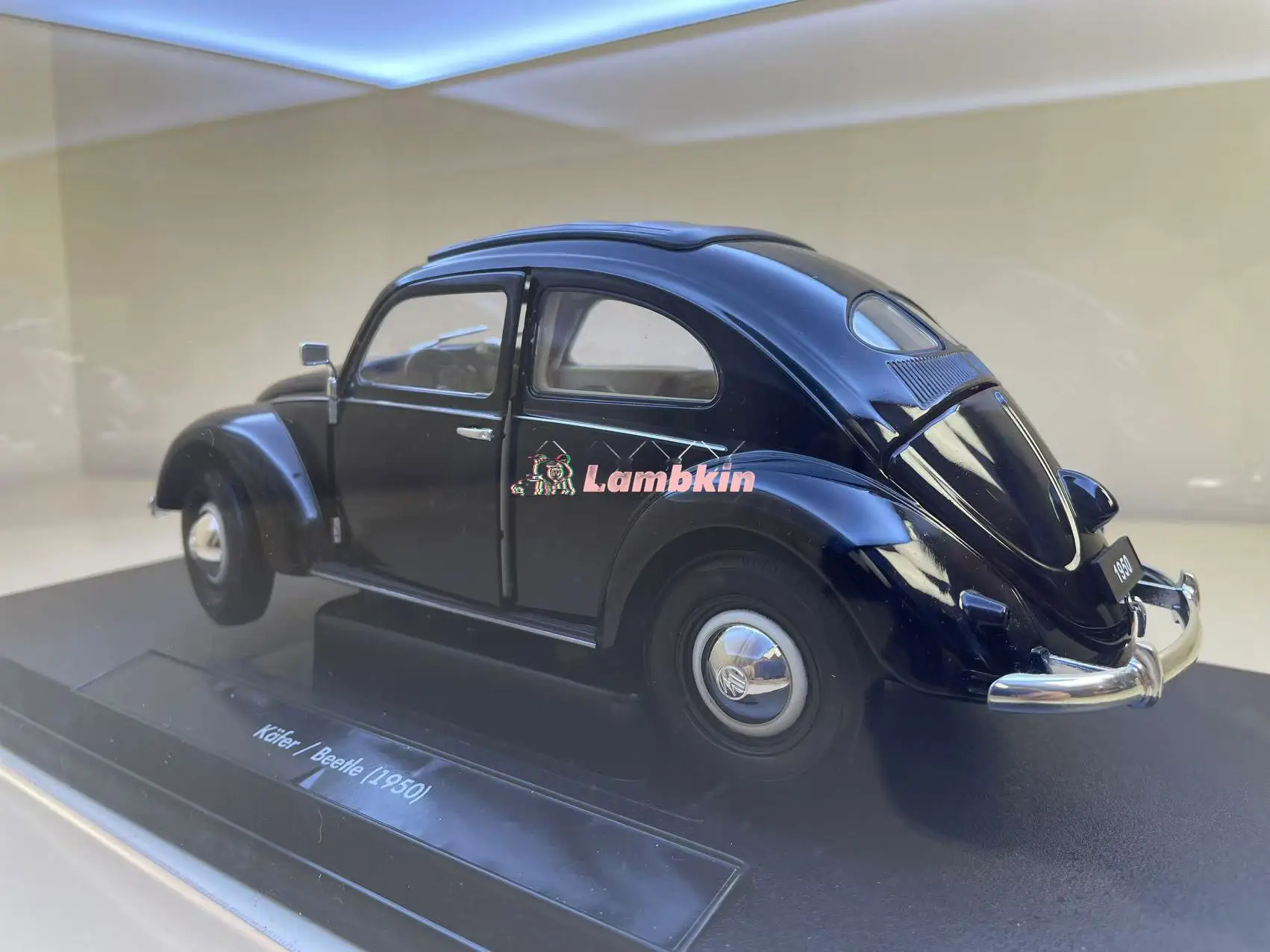 Оригинальная 1/18 VW kafer beetle 1950 классическая модель автомобиля редкая открывающаяся