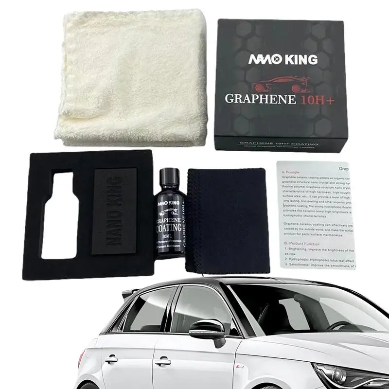 

Car Graphene Coating 10H Car Polish Liquid Crystal Coating 30ML Auto Exterior Care Paint Sealant Detail Protection For Scratches
