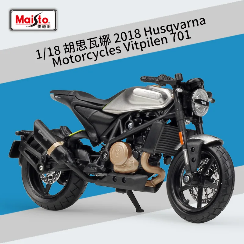 

Maisto 1/18 Scale Diecast Motorbike Model Toys Husqvarna Motorcycles Vitpilen 701 Die-Cast Metal Motorcycle Model Toy For Boys