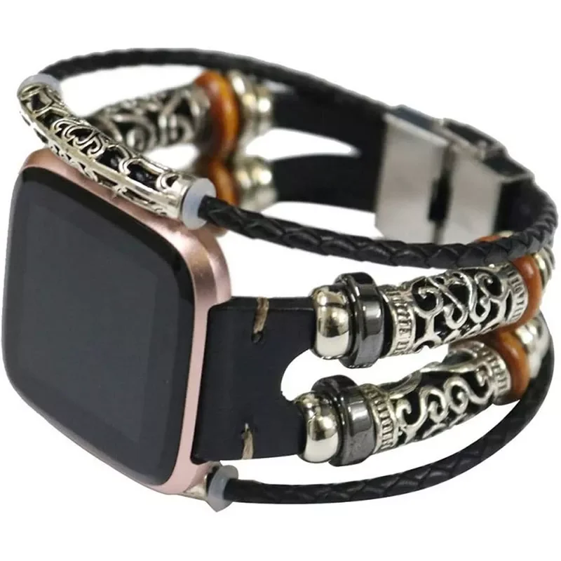 

NEW2023 Genuine Leather Wrist Strap for Fitbit / Lite Replacement Wristband Bracelet for Fitbit 2 Watch Band Accessorie