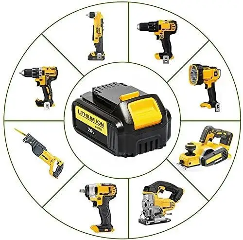 2022 New 18V 6.0Ah MAX XR 18650 Battery Power Tool Replacement for DeWalt DCB184 DCB181 DCB182 DCB200 20V 6A 18v Battery+Charger |