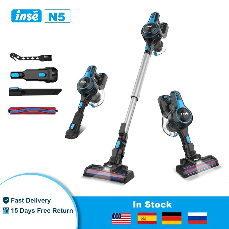 INSE N5S Cordless Vacuum Cleaner 6-in-1 Rechargeable Lightwe
