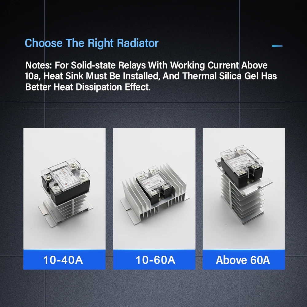 SSR-10VD SSR 25A 80A 100A Однофазное твердотельное реле, модуль регулятора напряжения, вход 0-10 В, выход 220 В переменного тока, радиатор (art.: 3920bc4981bb9) - 3920bc4981bb9