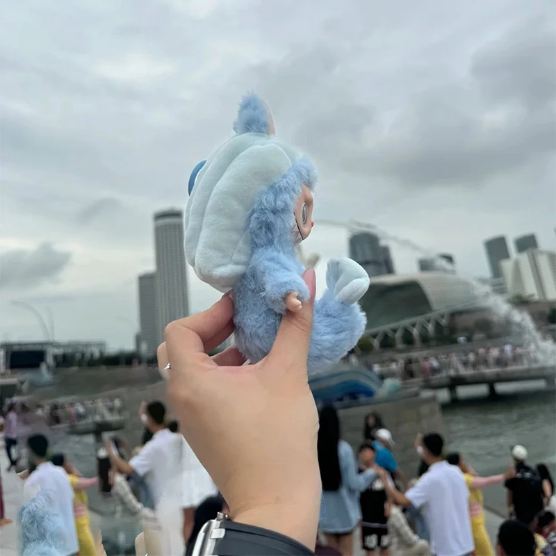 Подлинная Сингапурская ограниченная новая виниловая кукла Merlion Labubu плюшевая