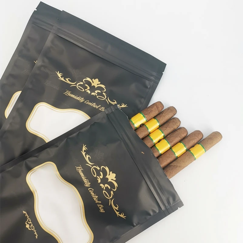 10 шт. замок на молнии с контролем влажности майларовые пластиковые травы табак