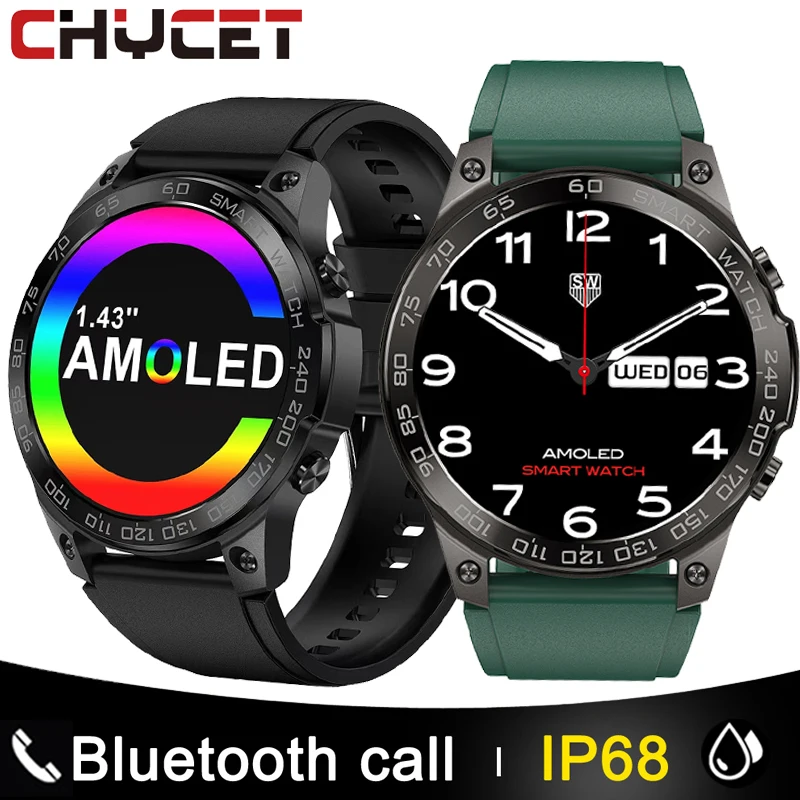 

NFC Smart Watch Men Amoled Screen Smartwatch Women IP68 Waterproof Sport Heart Rate Monitor Fitness Tracer Clock For Android IOS