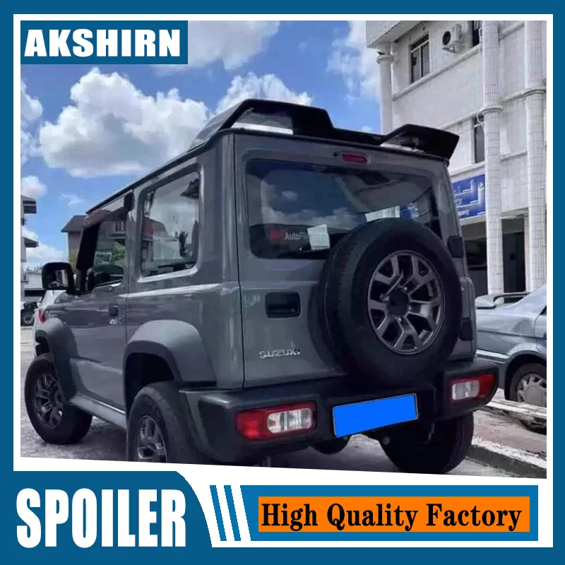 

2019 2020 2021 2022 для Suzuki Jimny JB64 JB74 задний спойлер на крышу ABS глянцевые черные спойлеры