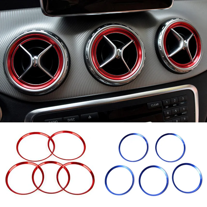 

Alloy Center Front Air Condition A/C Vent Outlet Ring Cover Trim For Mercedes-Benz A B CLA GLA Class W176 C117 W246 X156