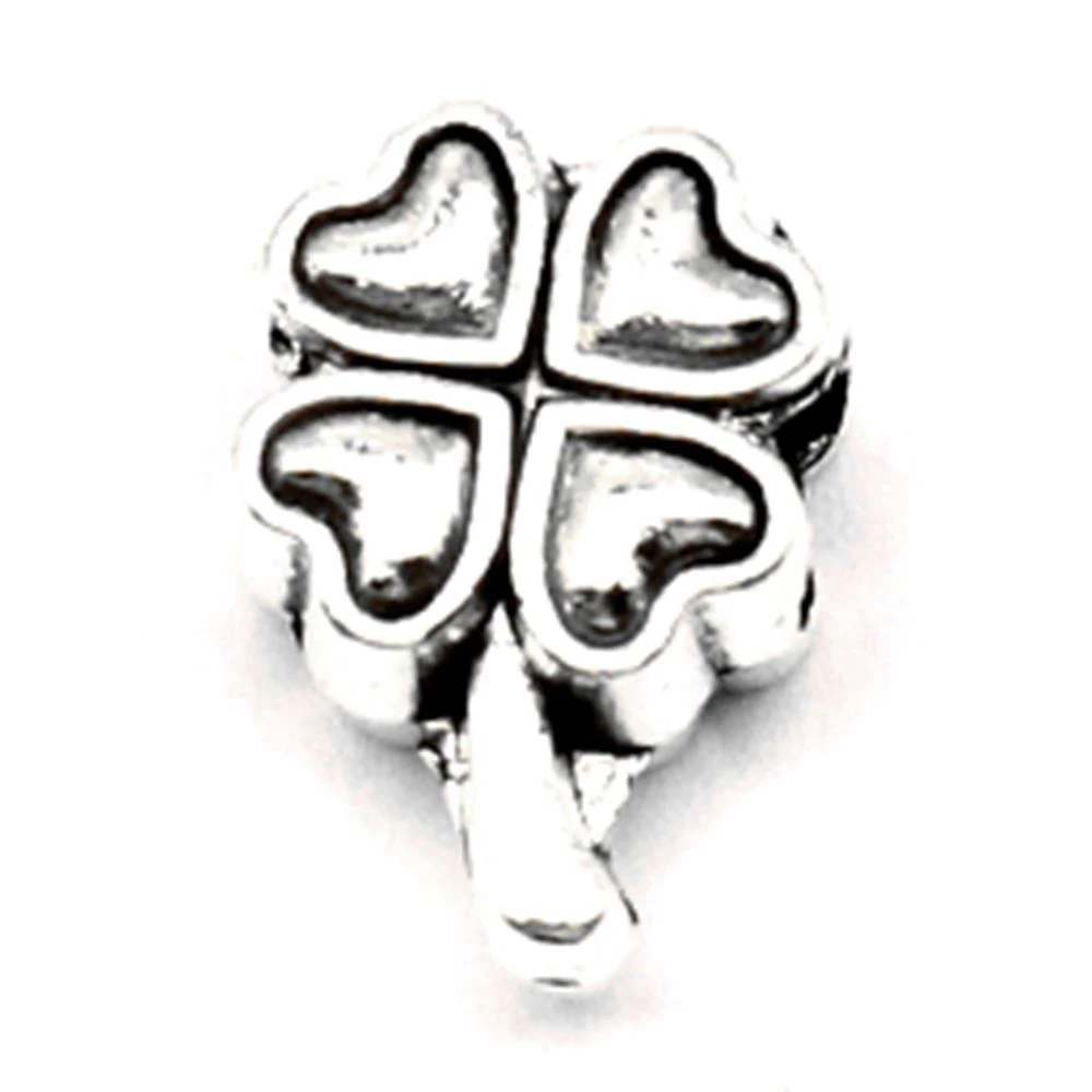 

10 pieces 9x14mm Four-leaf clover big hole beads Jewelry making best gift