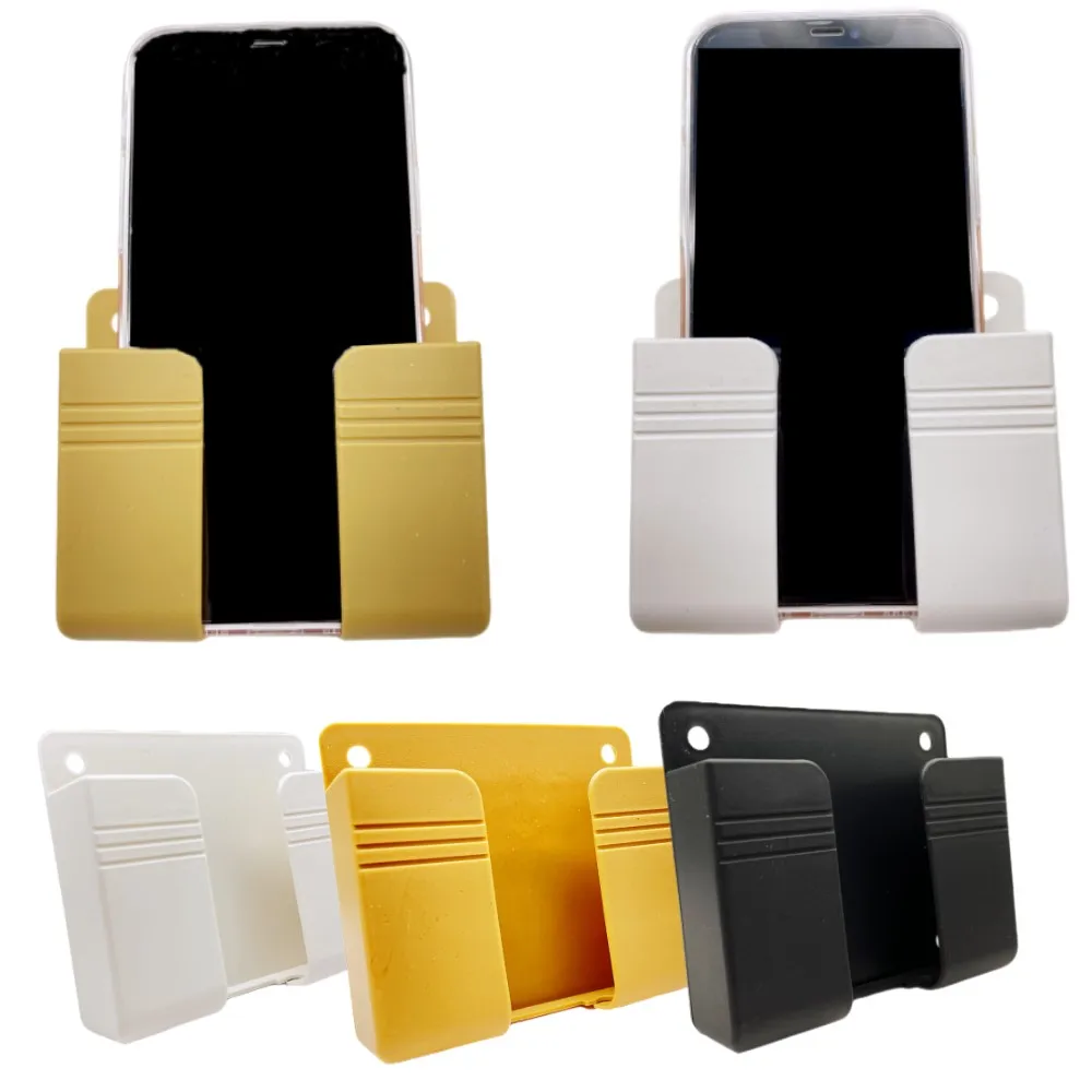 

4/2/1Pcs Multifunction Punch Free Wall Mounted Storage Box Organizer TV Remote Control Mounted Mobile Phone Plug Charging Holder