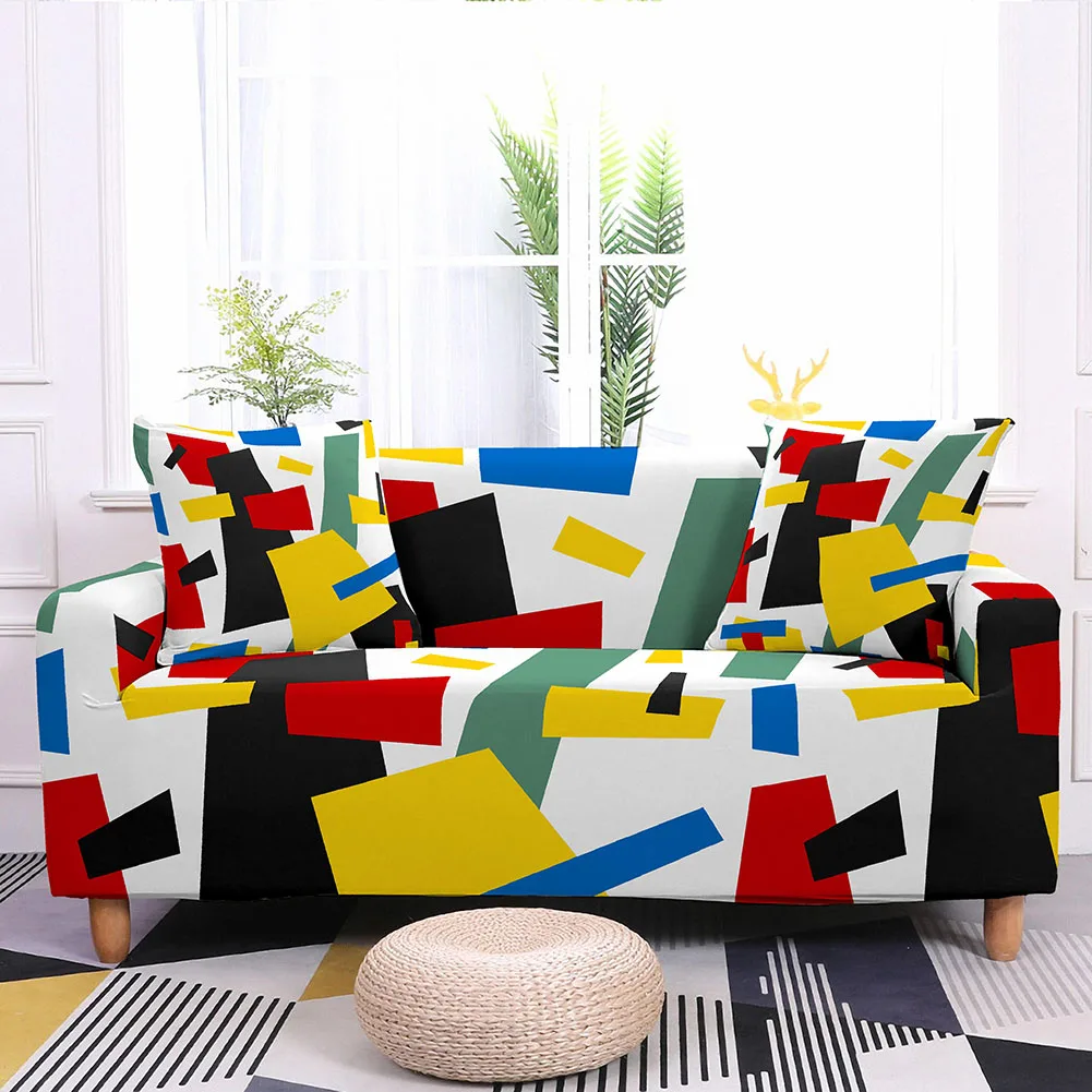 Эластичный чехол для дивана с геометрическим рисунком гостиной эластичные Чехлы