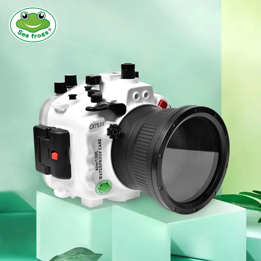 

SeaFrogs IPX8 Waterproof Underwater 40m/130fit Drifting Surfing Swimming Case Waterproof Diving Housing For Sony A7 SIII