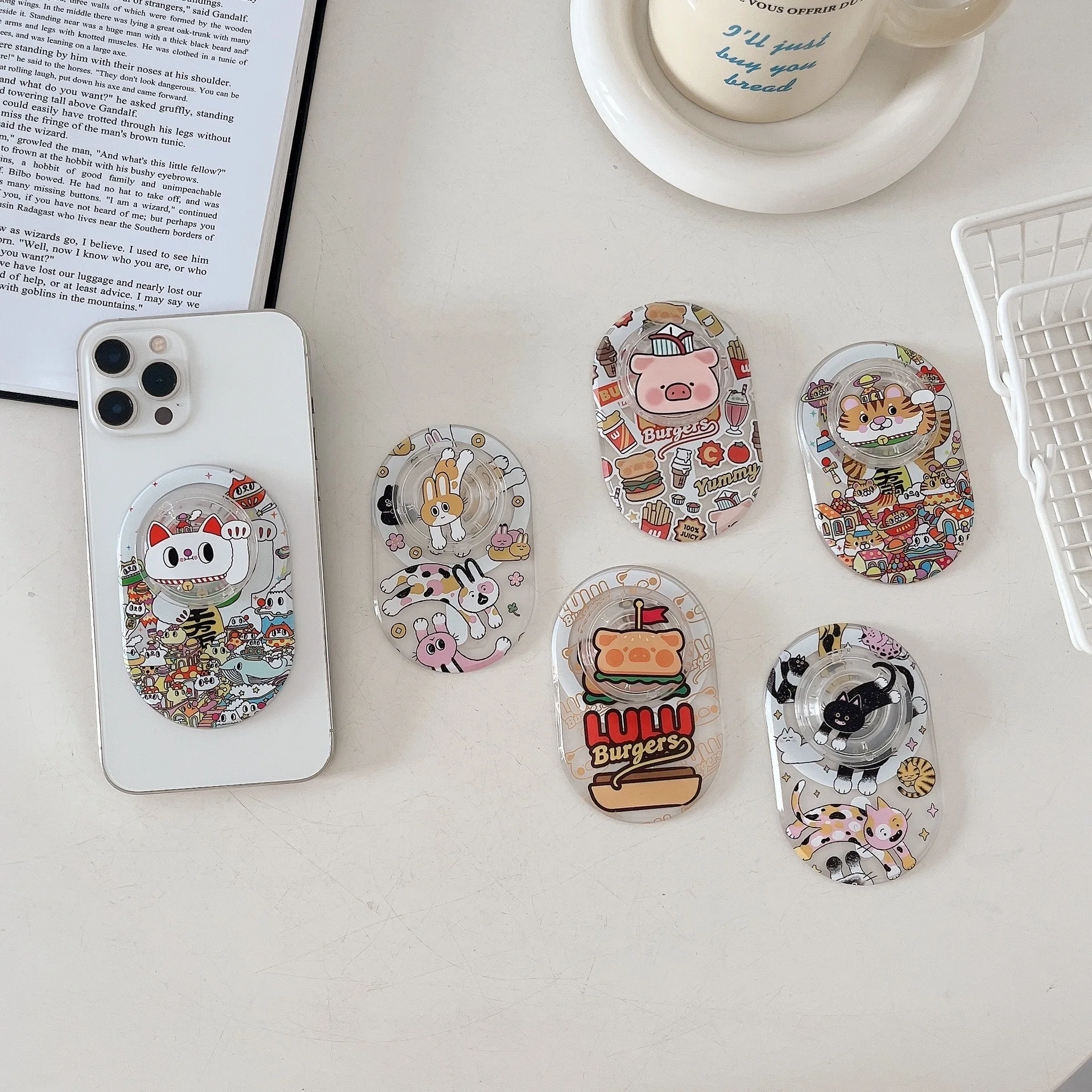 Суперсильный магнитный держатель для телефона Popopada с защитной подушкой складной