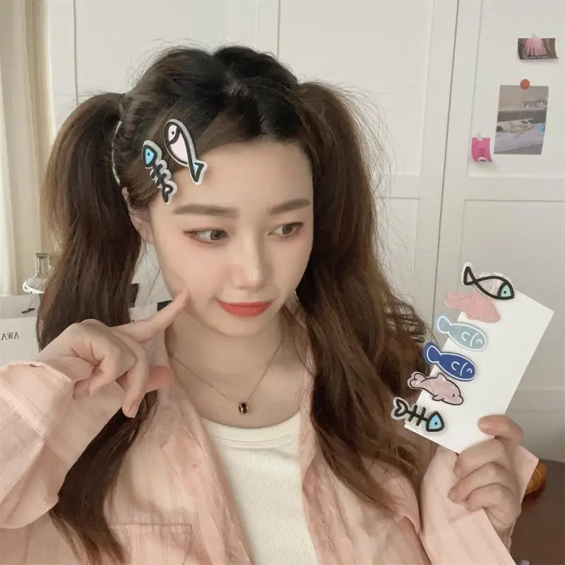 10/5/3/1 шт. заколка для волос с изображением маленькой рыбки сердце девушки детская