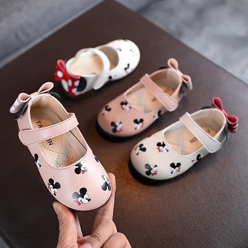 2022 Fashion Disney Casual Children Shoes Lovely Cute Mickey Leisure Shoes Kids High Quality Four Seaons Girls Sandals